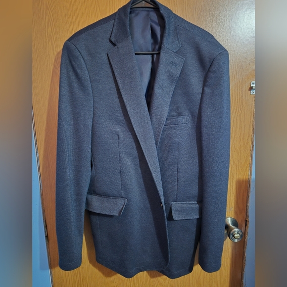 Johnston & Murphy Blazer Mens L Navy Extreme Comfort XC4